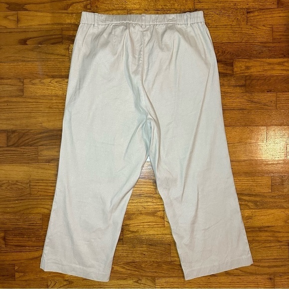 J Jill Womens Linen Stretch Cropped Pants Size‎ 16 Mid Rise Tan Beige - Picture 7 of 10